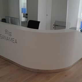 Individueller Innenausbau und für das Ärztezentrum Sanamea Basel von Froidevaux