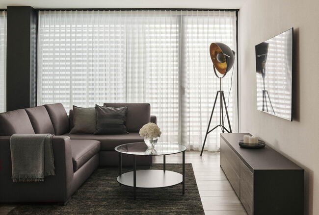 Individueller Innenausbau:  Wohnzimmer mit Sideboard