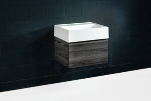 Table de toilette céramique Lavatrucco, programme Doppio, face Pin de montagne foncé